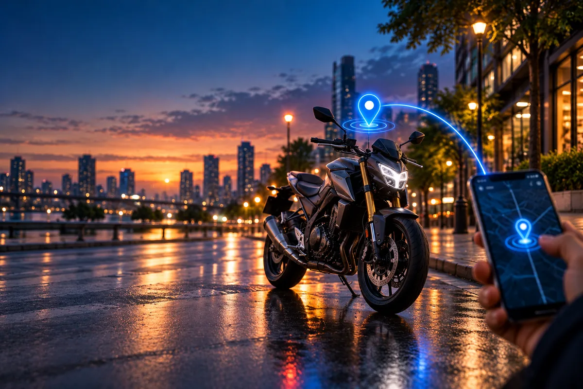 Rastreador para motos com localização em tempo real e bloqueio pelo aplicativo Probase